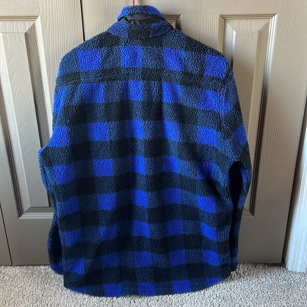 Levi Sherpa Buffalo Plaid Shirt Jacket - Picture 2 of 7